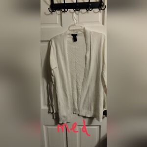 Coco Bleu Women's White Cardigan Sweater